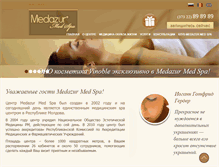 Tablet Screenshot of medazur.md